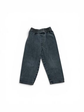 Vintage Honors Boys Charcoal Black Baggy Style Pants Size 3T Elastic Waist